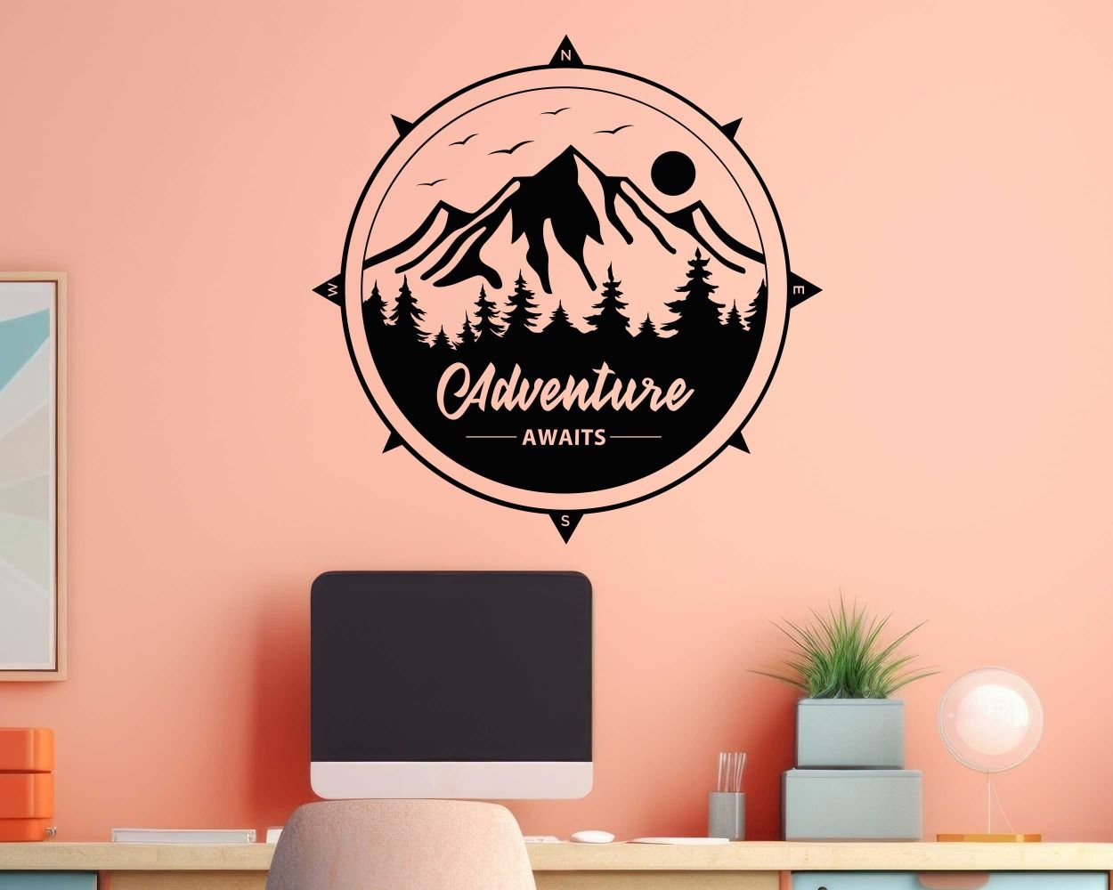 Adventure Awaits Quotes Wall Decals