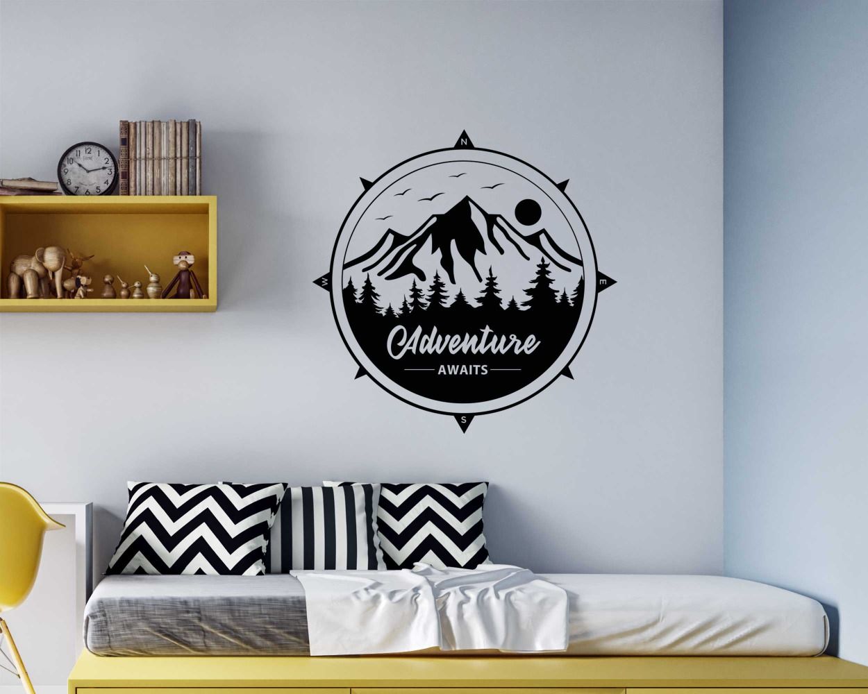 Adventure Awaits Quotes Wall Decals for Inspired Room Decoration