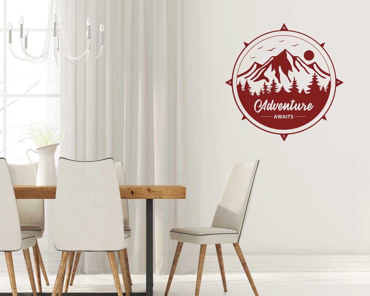 Adventure Awaits Quotes Wall Stickers for Inspired Room Decoration