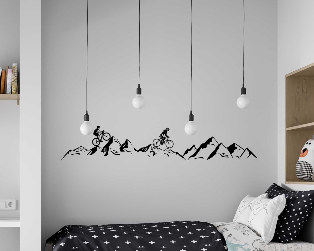 Best Adventure Cycling Race wall Stickers For Sports Person Room Wall Decor
