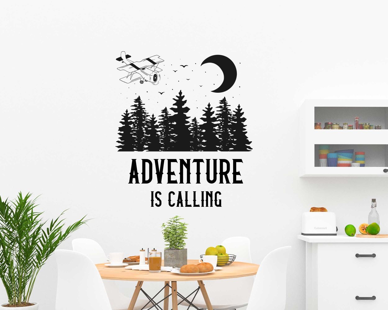 Adventure Is Calling Motivational Wall Stickers For Traveller Room Decorations