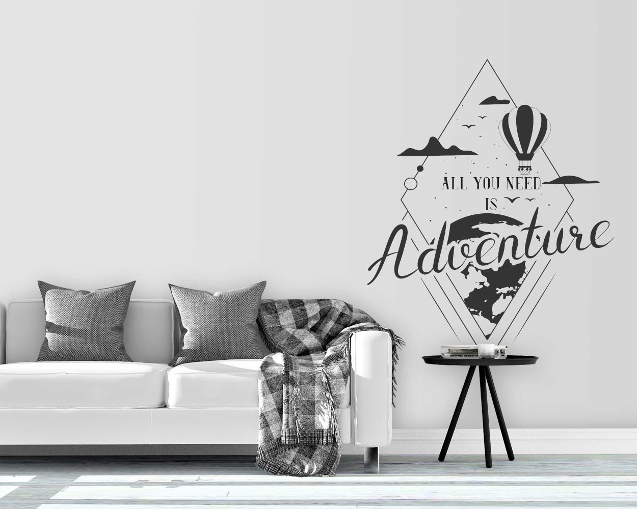 All You Need is Adventure Motivational Vinyl Decals For Room Wall Decor