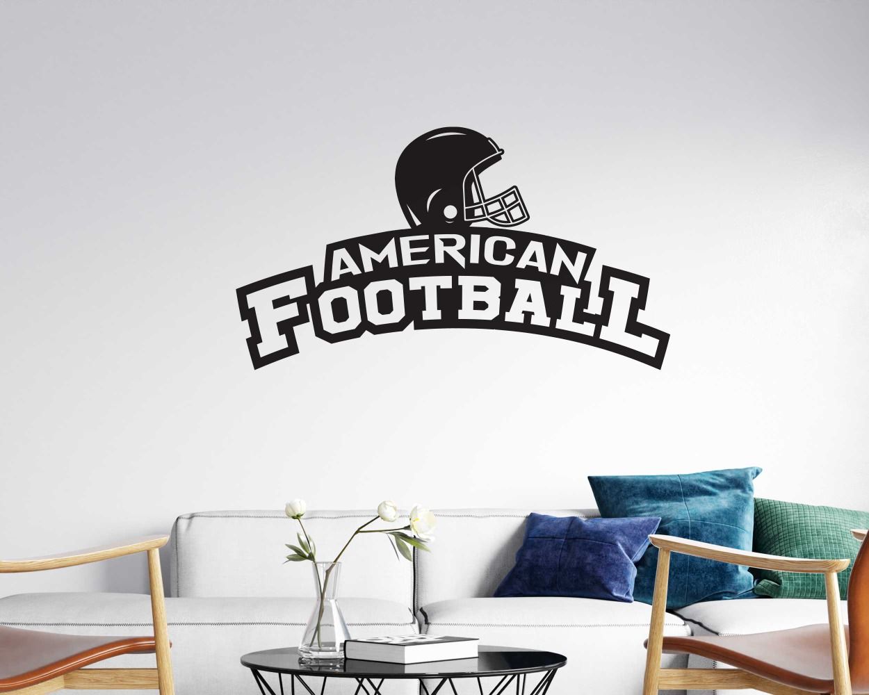Best American Football Wall Stickers for Playing Room Wall Decor