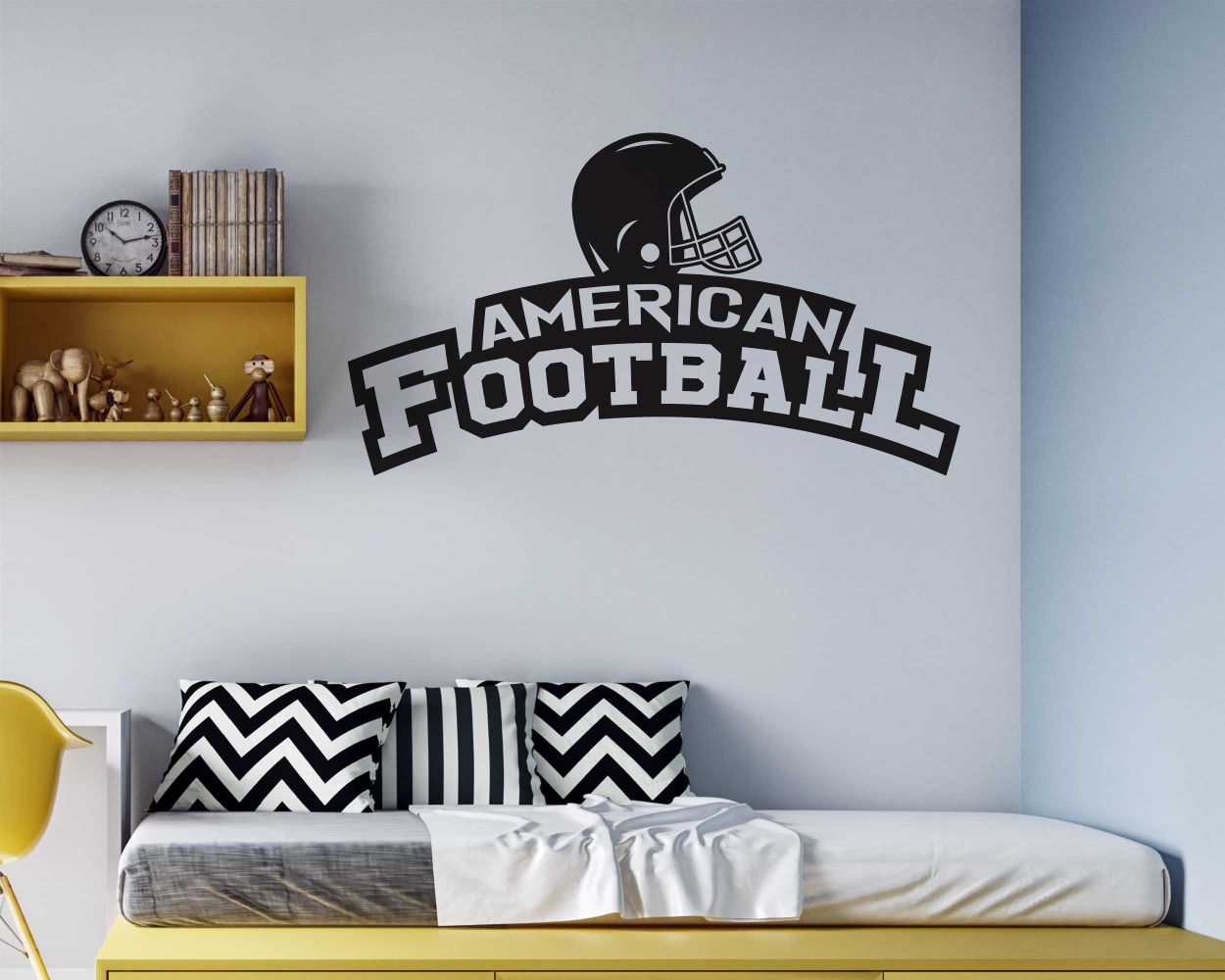 American Football Wall Decals for Playing Room Wall Decor