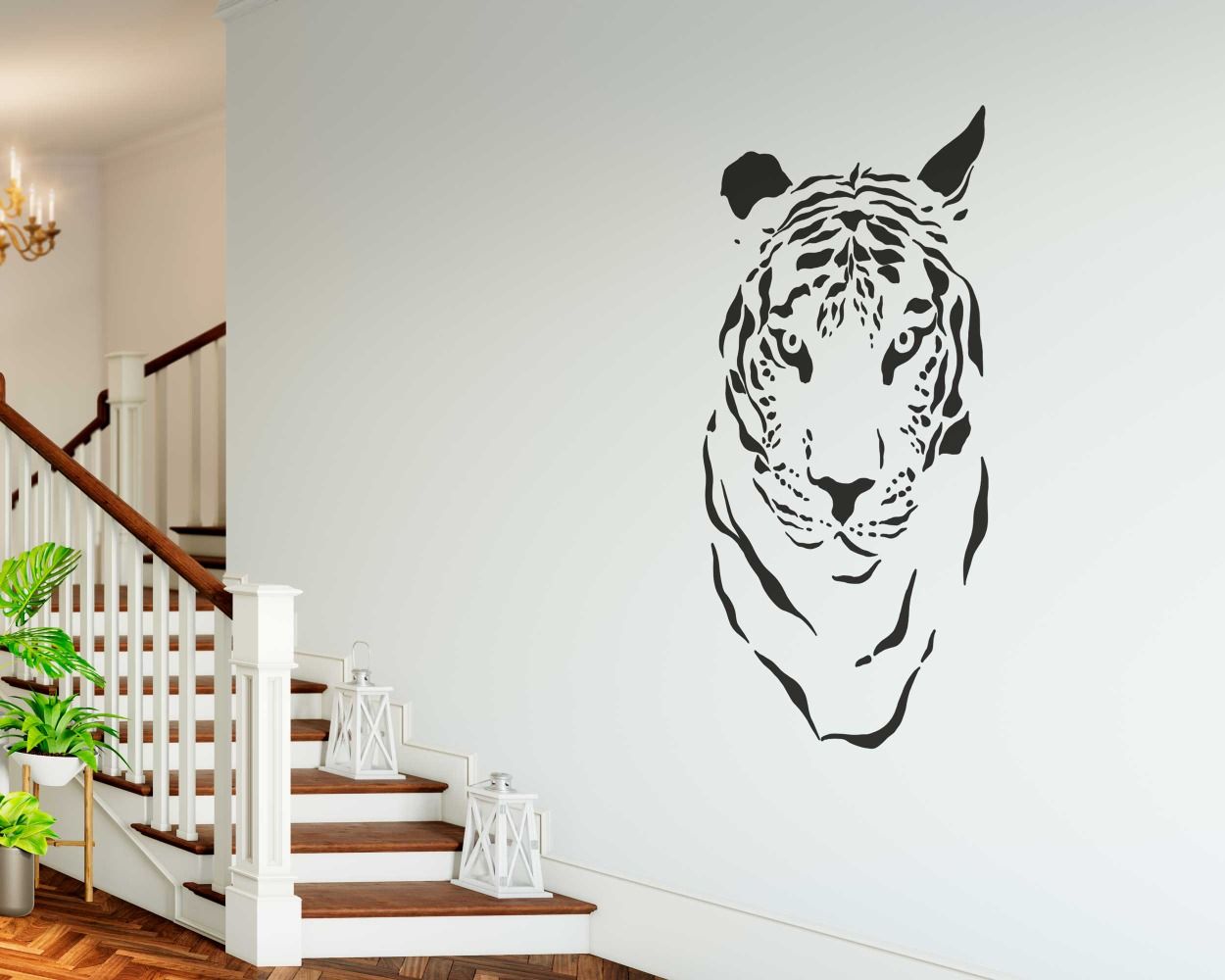 Best Tiger Face Animal Wall Stickers