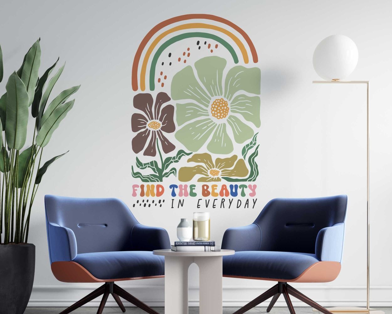 Best Beautiful Arch Shape Floral Wall Decals