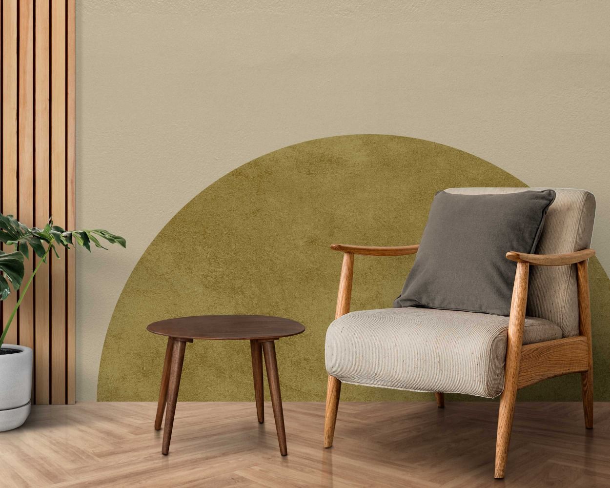 Best Beautiful Boho Texture Half Circle Vinyl Wall Stickers For Bedroom Decor 