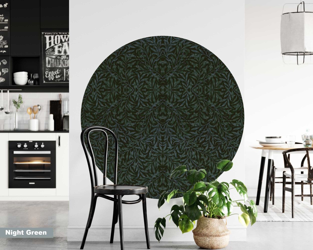 Best Beautiful Boho Willow Circle Vinyl Wall Decal For Headboard Decor 