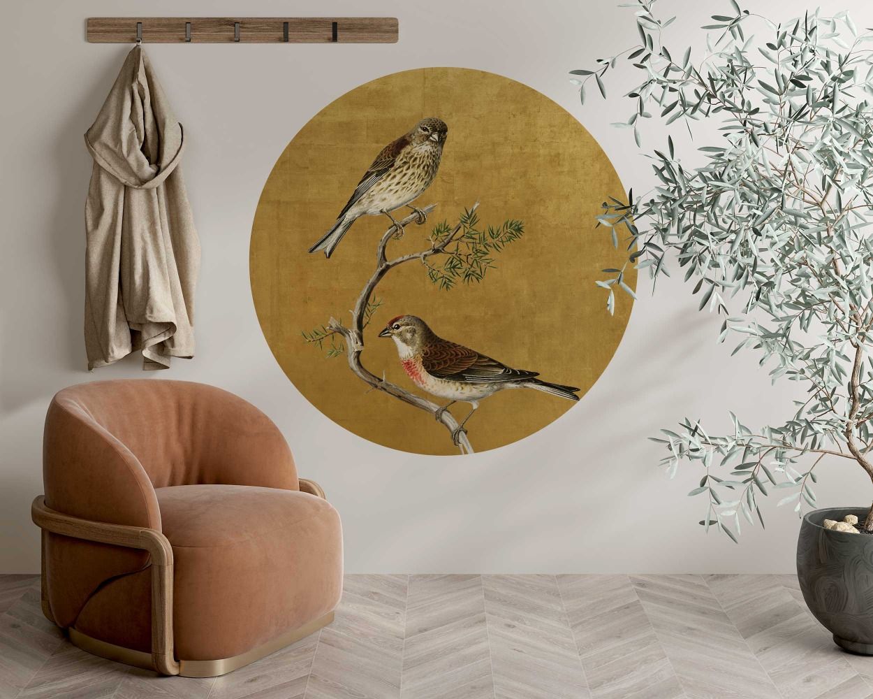 Beautiful Common Linnet Birds Wall Stickers