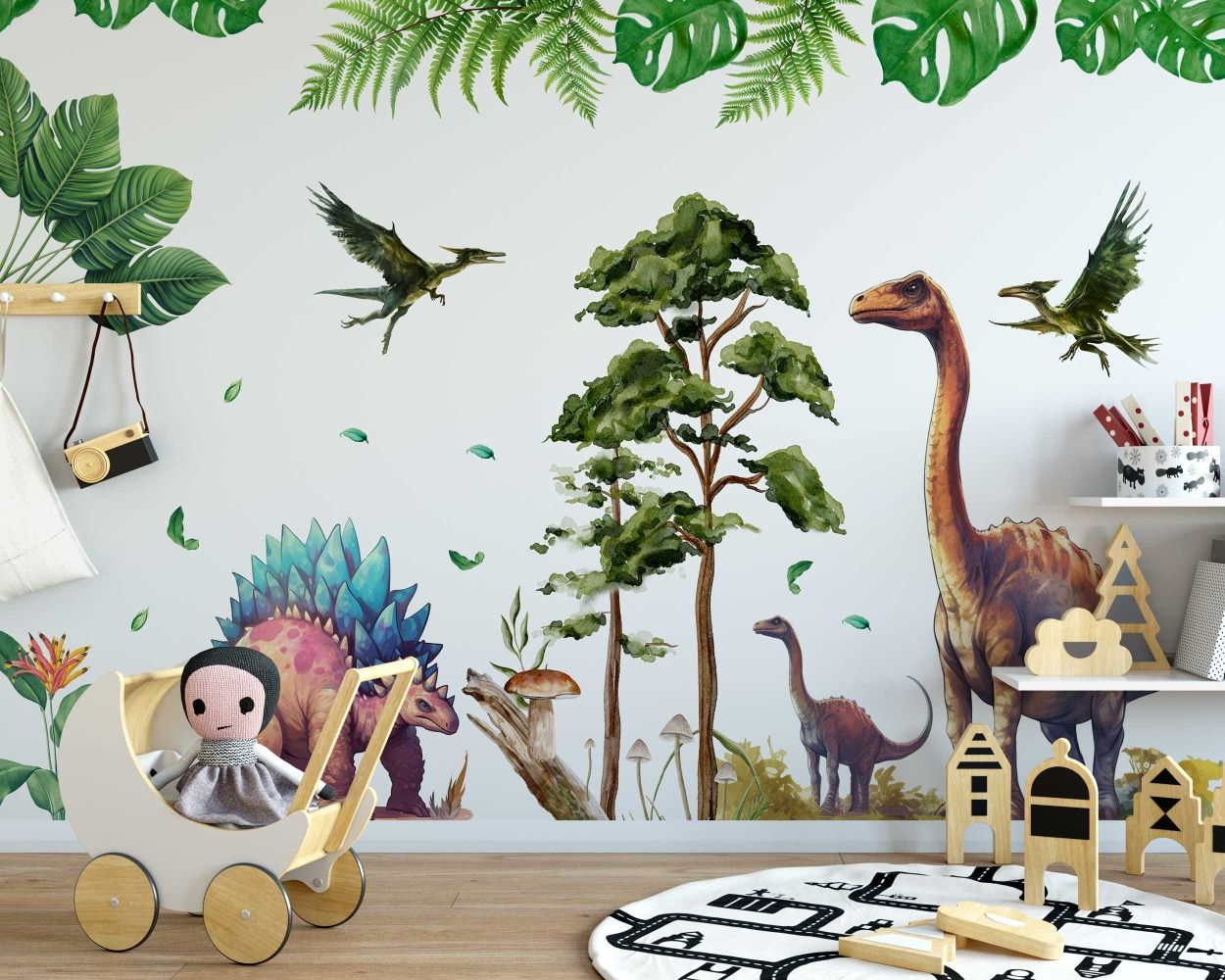 Best Beautiful Dinosaur Vinyl Wall Stickers For Kids Room Decoration 