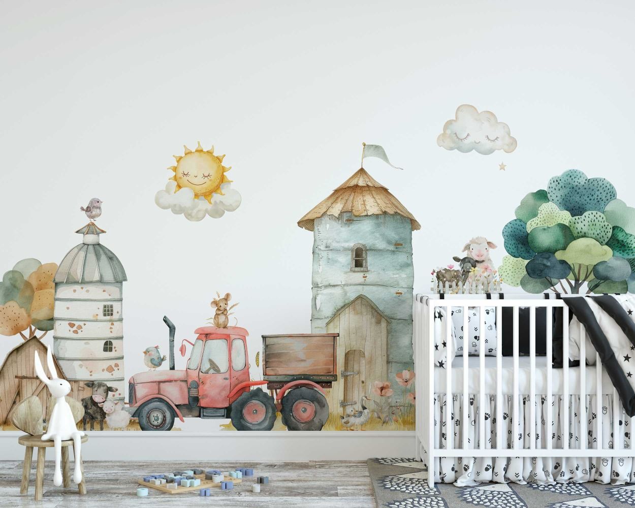 Best Beautiful Farm Theme Wall Decals for Baby Nursery Decor