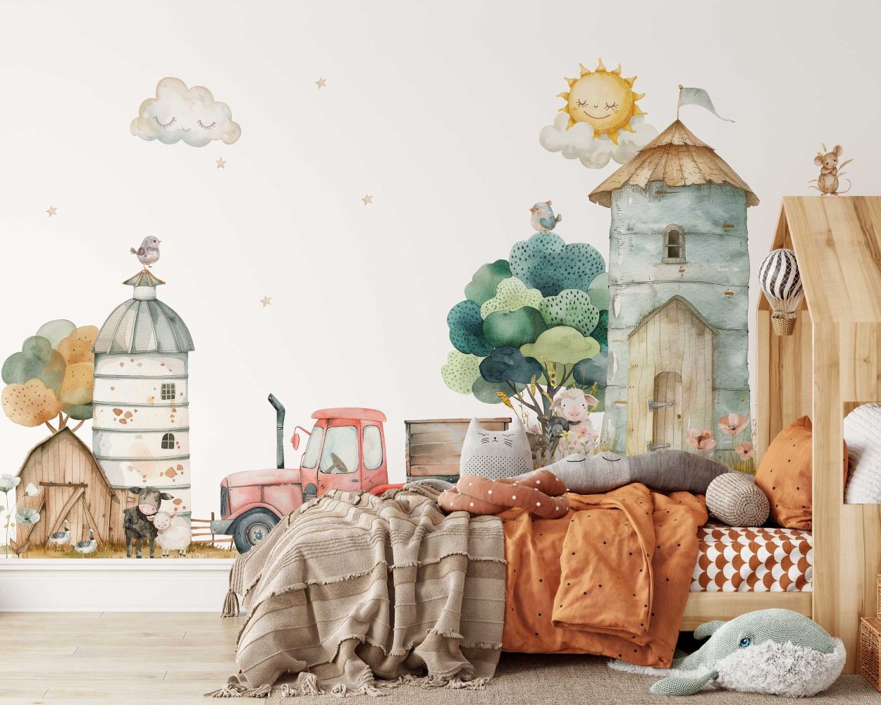 Best Beautiful Farm Theme Vinyl Wall Stickers