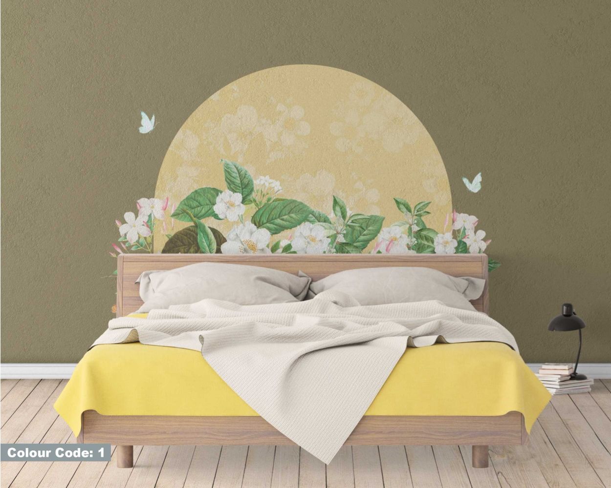 Best Beautiful Floral Arch Wall Decals For Headboard Decor