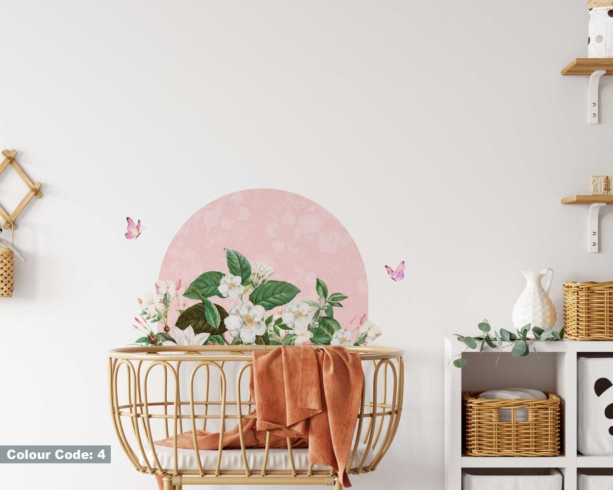 Best Beautiful Floral Arch Wall Stickers For Headboard Decor