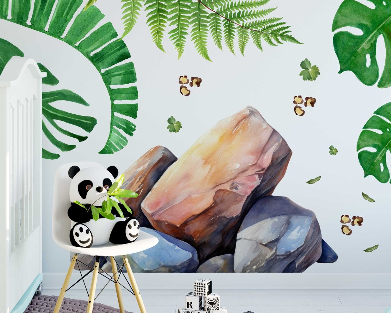 Best Beautiful Jungle Animals Group Cheetah Wall Stickers For Nursery Decor 