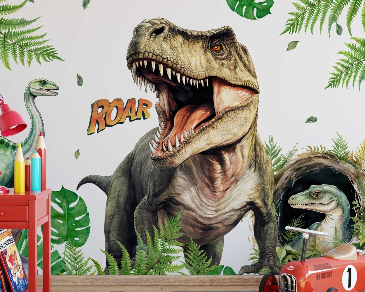Best Beautiful Jurassic World Theme Dinosaur Wall Decals