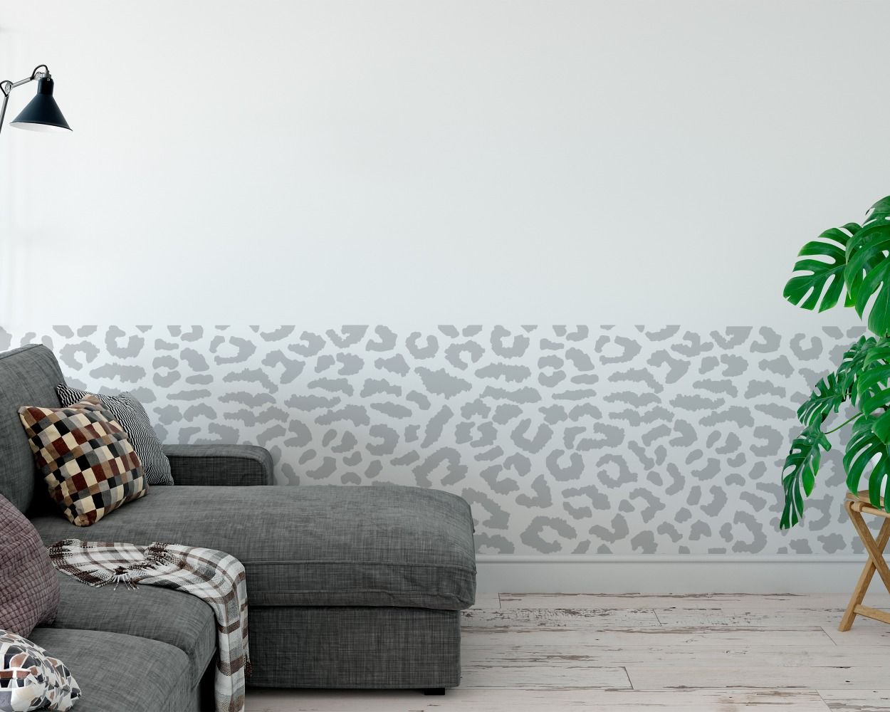Beautiful Leopard Skin Pattern Wall Stickers For Home And Office Decoration 