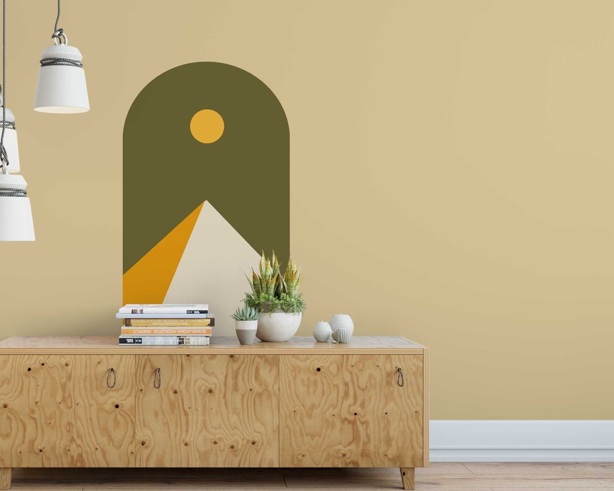 Beautiful Modern Boho Arch Vinyl Wall Decals For Bedroom Decoration 