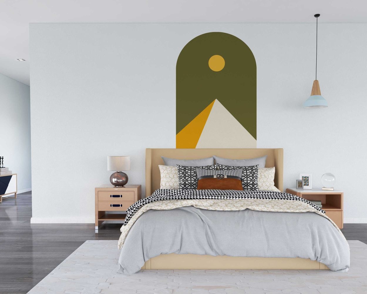 Beautiful Modern Boho Arch Wall Stickers