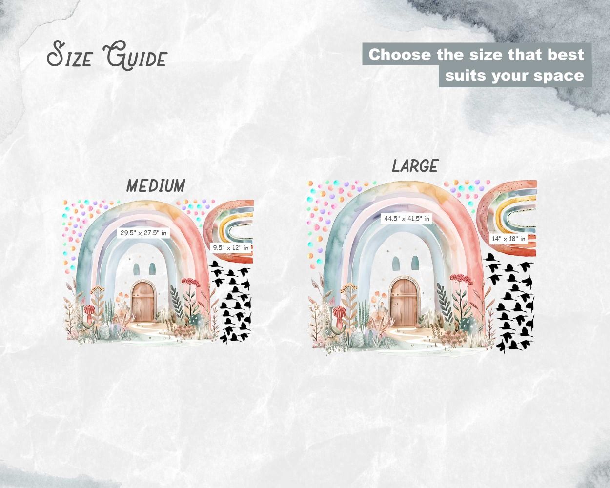 Best Beautiful Rainbow Wall Stickers For Nursery Decor