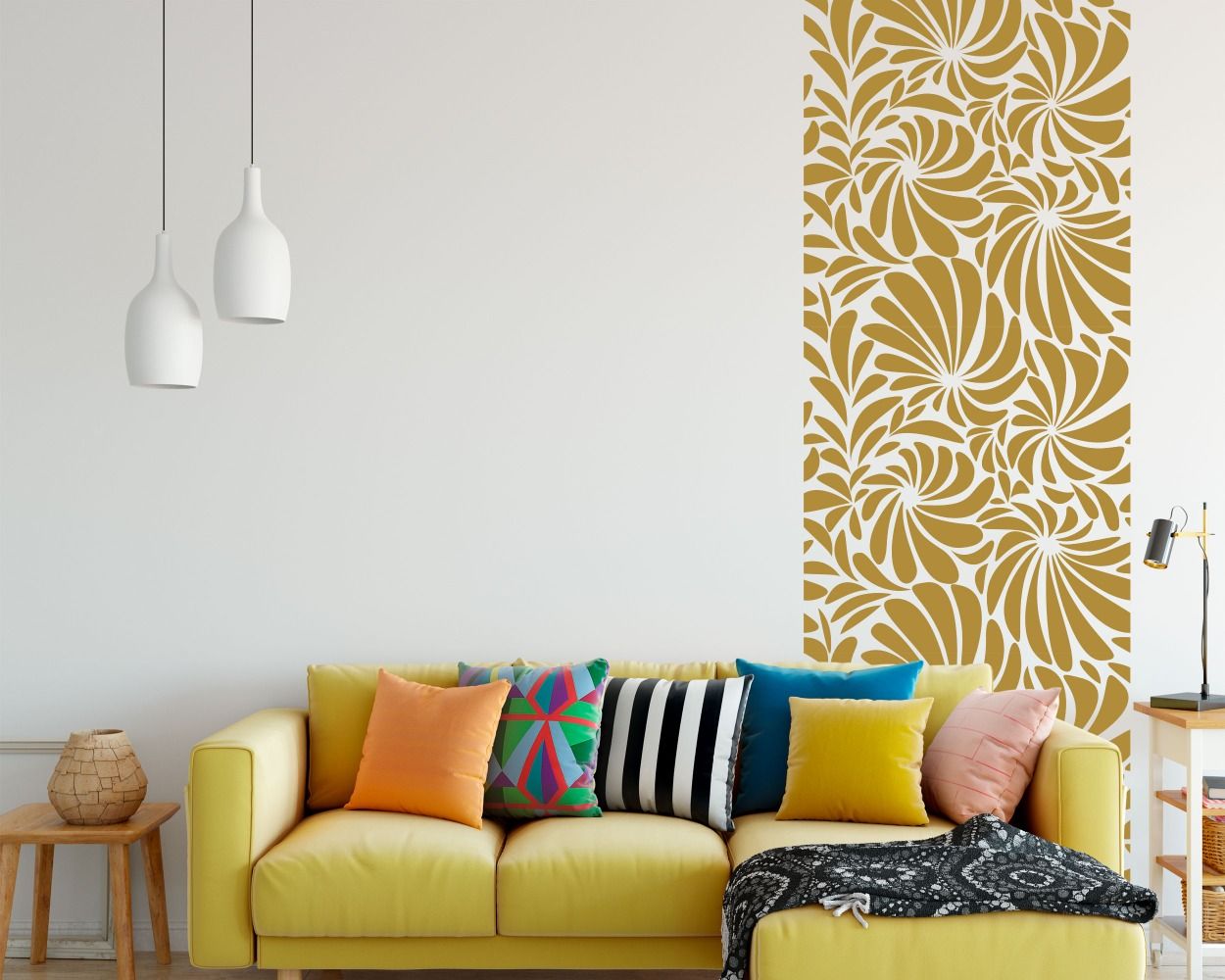 Best Beautiful Romantic Floral Pattern Wall Decals For Home Decoration 