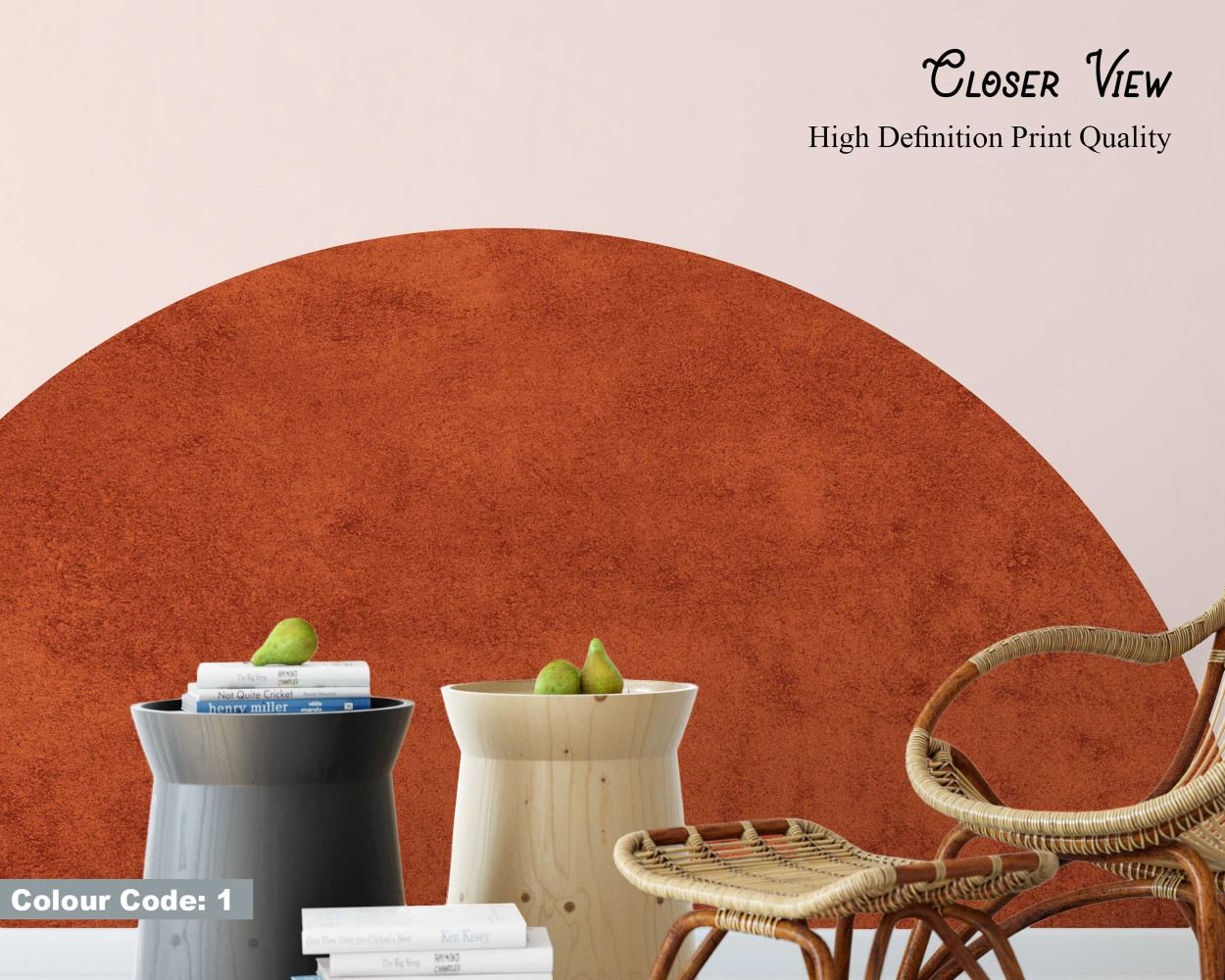 Best Beautiful Simple Boho Texture Arch Wall Stickers For Headboard Decor 