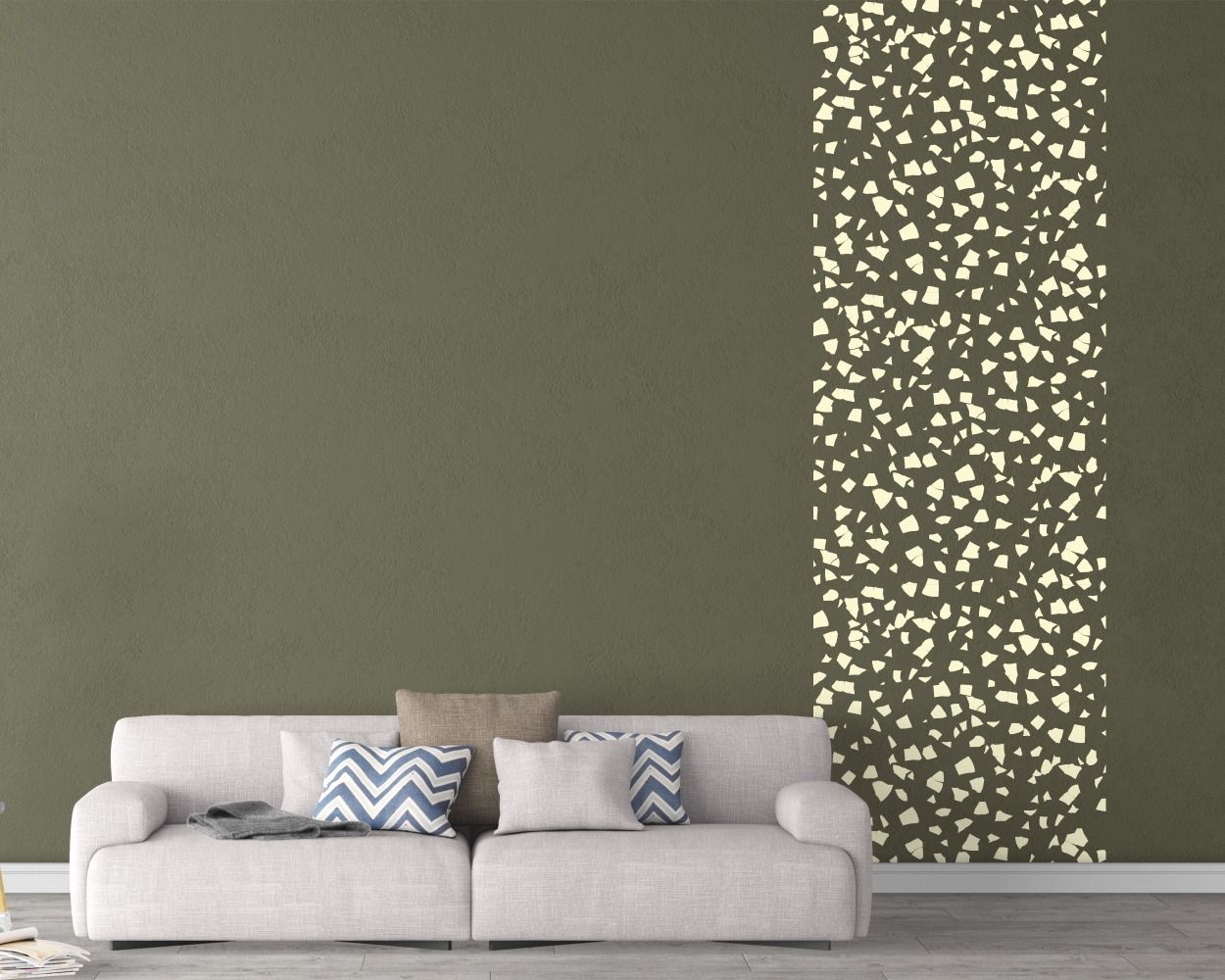 Best Beautiful Terrazzo Pattern Black Texture Wall Stickers For Living Room Decor 