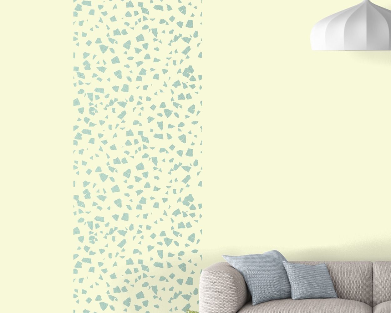 Beautiful Terrazzo Pattern Black Texture Wall Decals For Living Room Decor 