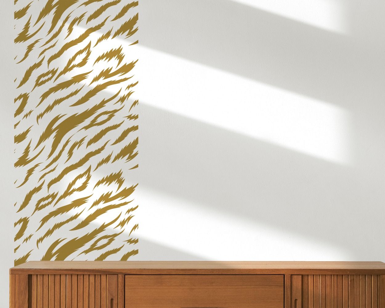 Beautiful Tiger Stripes Seamless Vector Pattern Wall Decal For Home And Office Decor 