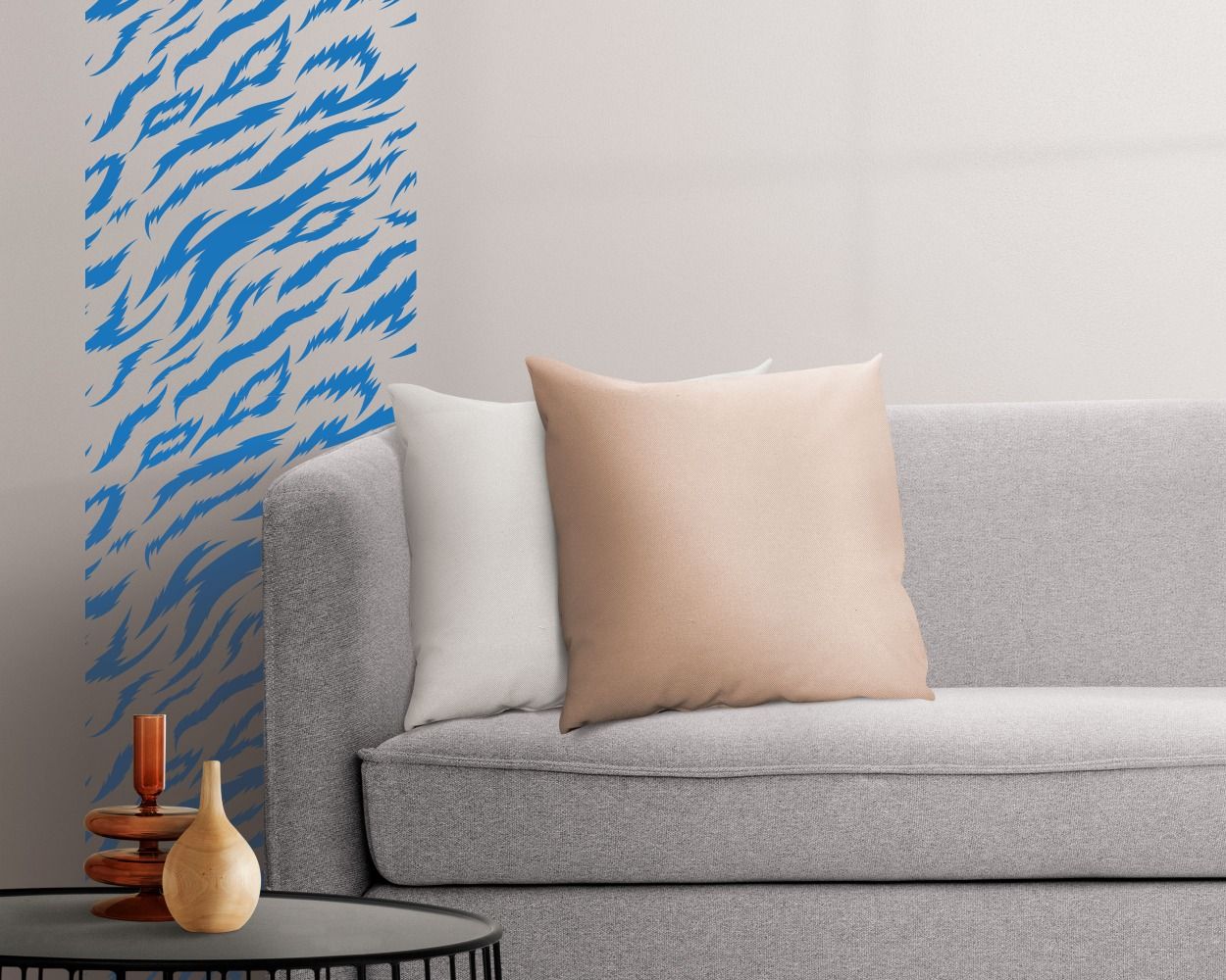 Beautiful Tiger Stripes Seamless Vector Pattern Wall Decals