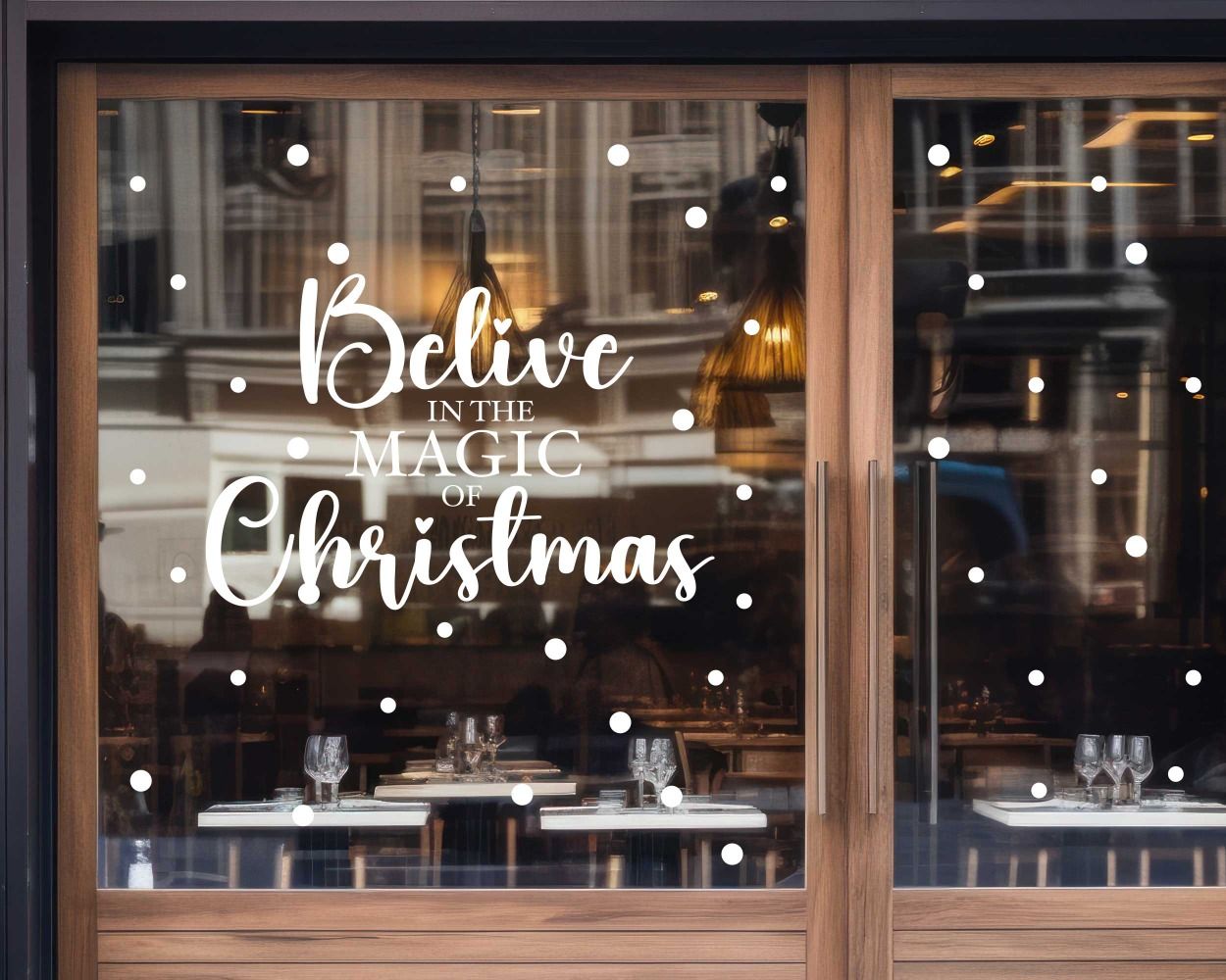 Belive in the Magic of Christmas Wall Stickers for Window Decor