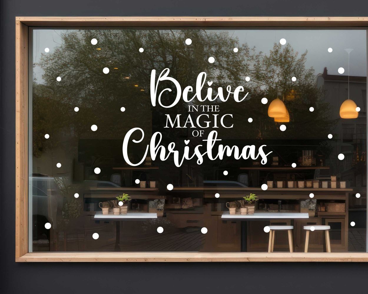 Belive in the Magic of Christmas Wall Stickers for Window Decoration