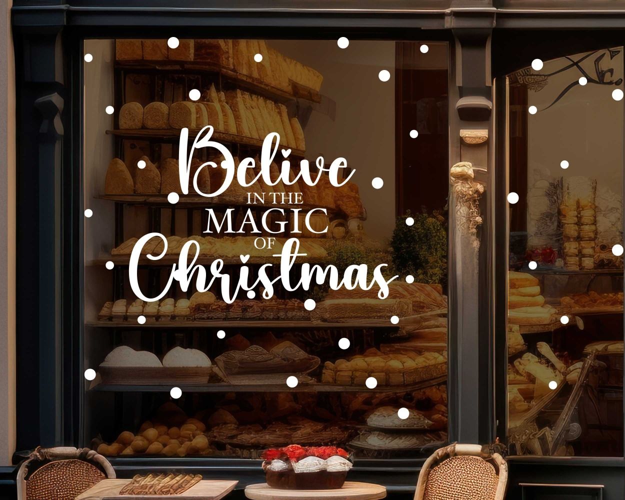 Belive in the Magic of Christmas Wall Decals for Window Decor