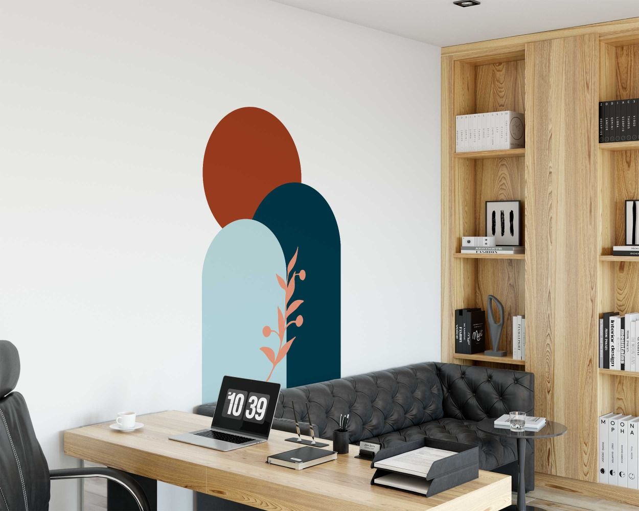 Best Abstract Boho Circle And Arches Vinyl Wall Stickers For Bedroom Decoration 