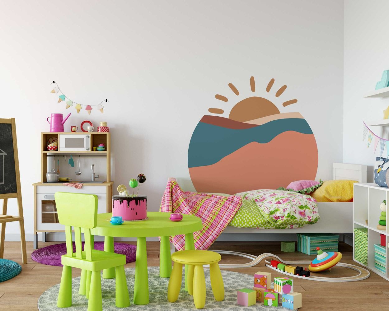 Best Abstract Boho Vinyl Wall Decals For Home Bedroom Decoration 