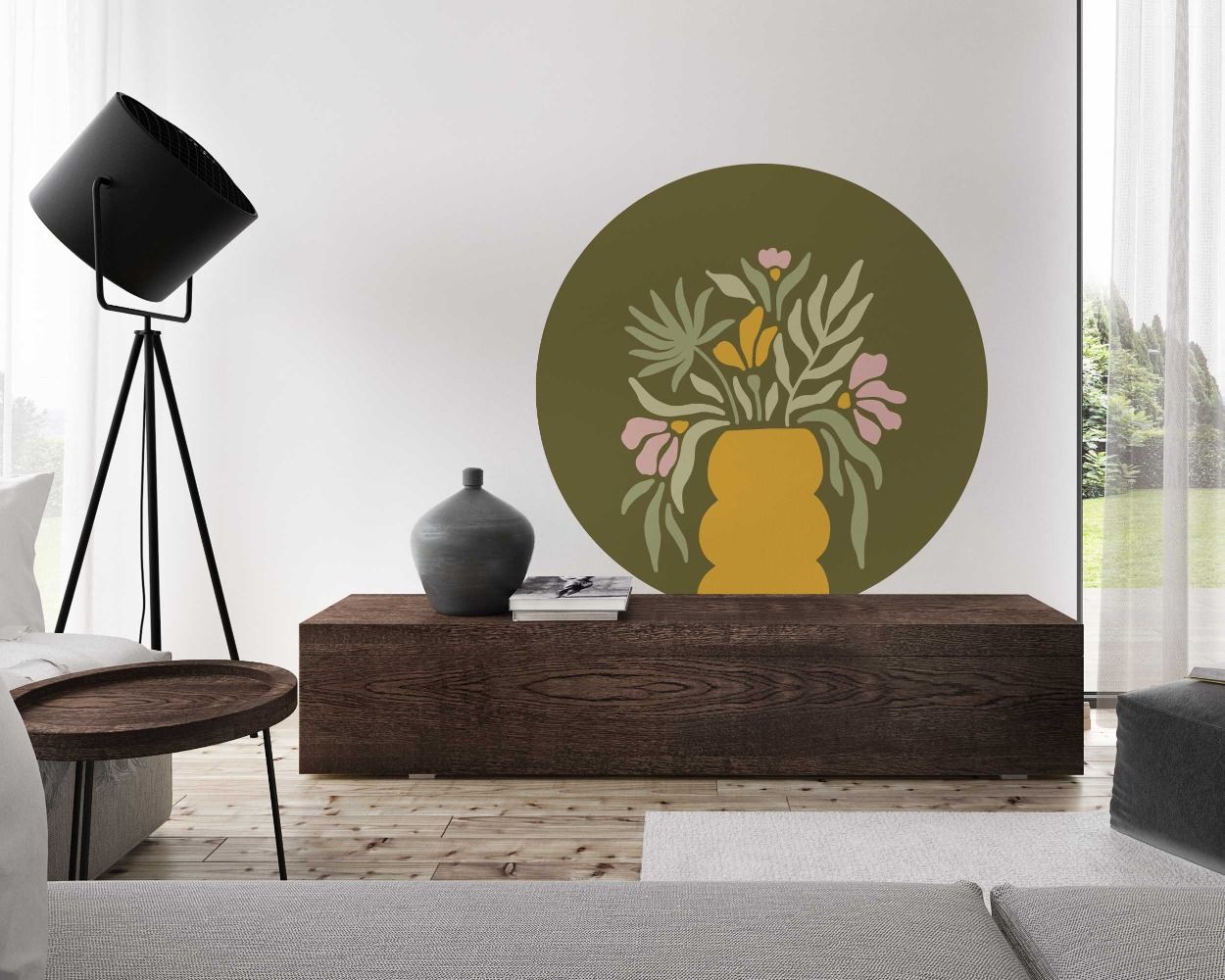 Best Abstract Peaceful Design Vinyl Wall Stickers For Home Wall Decoration 