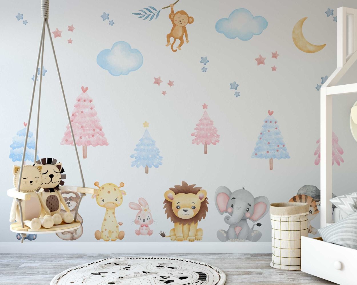 Best And Cute Animals Wall Decals For Nursery Wall Decor