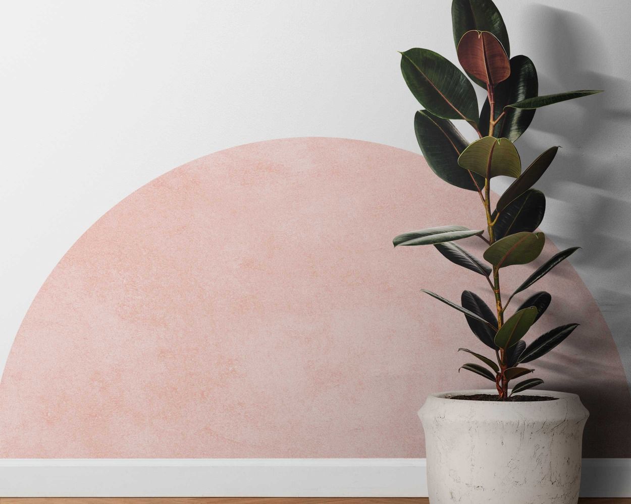 Beautiful Boho Texture Half Circle Vinyl Wall Stickers