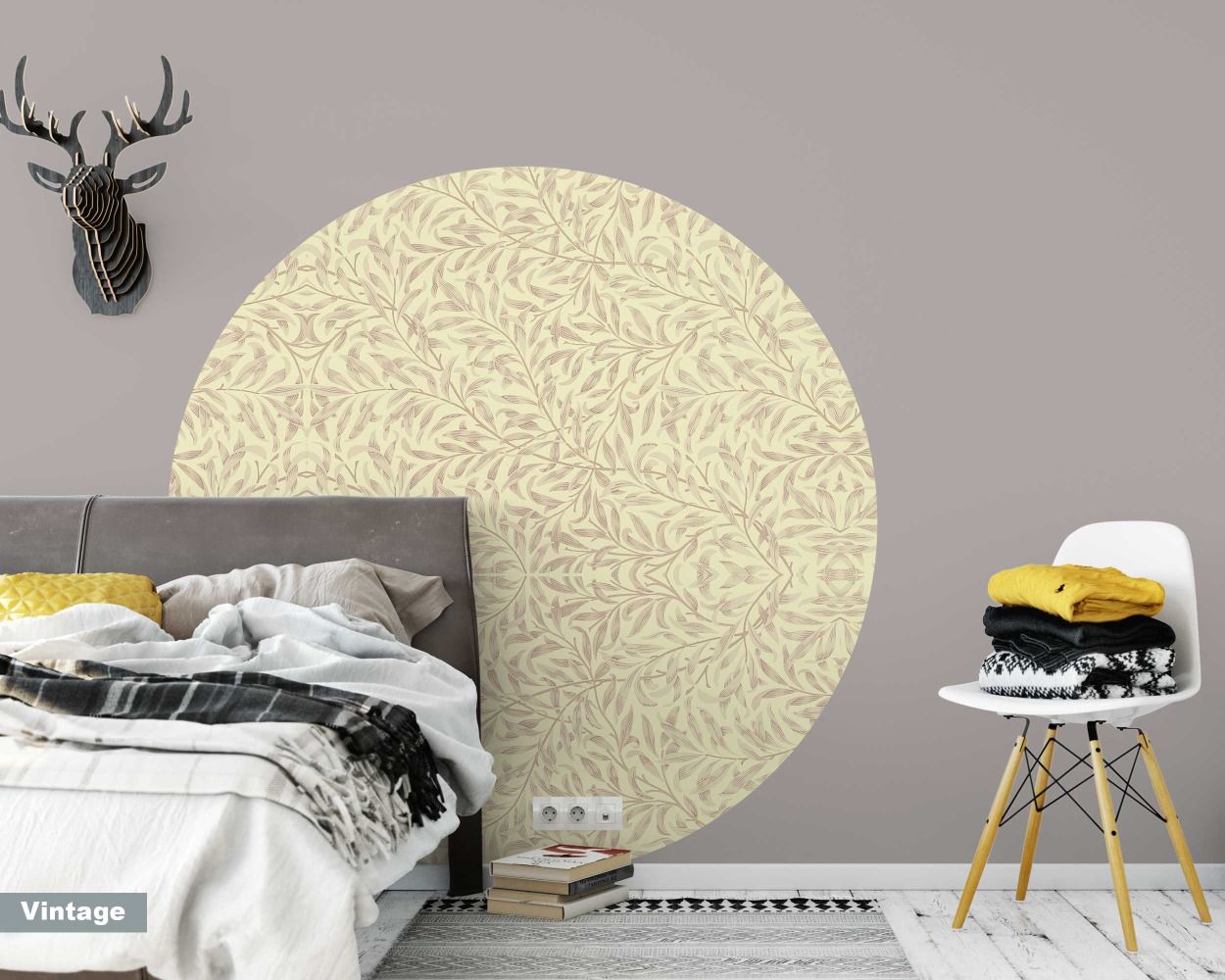 Beautiful Boho Willow Circle Wall Decals