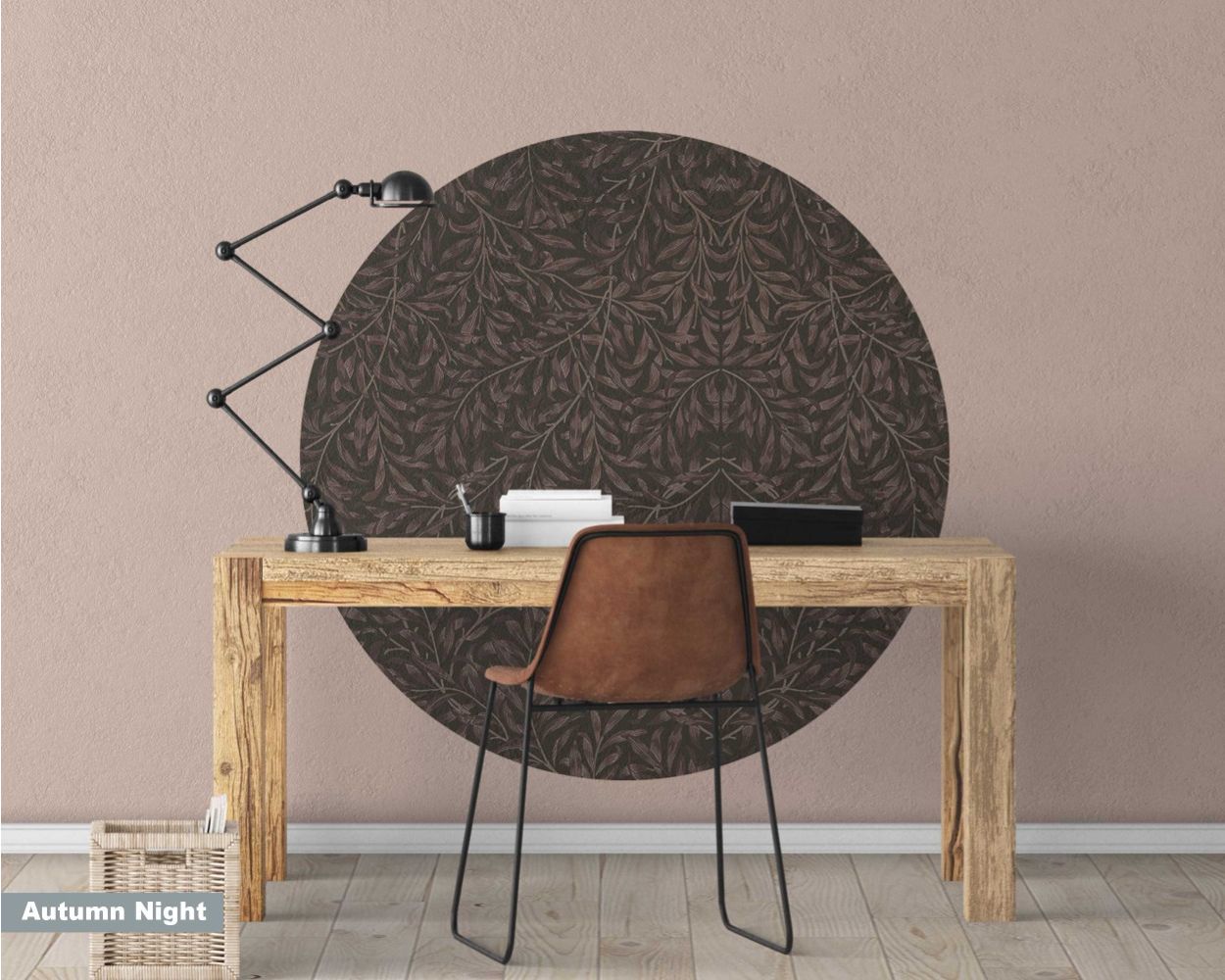 Boho Willow Circle Wall Decals