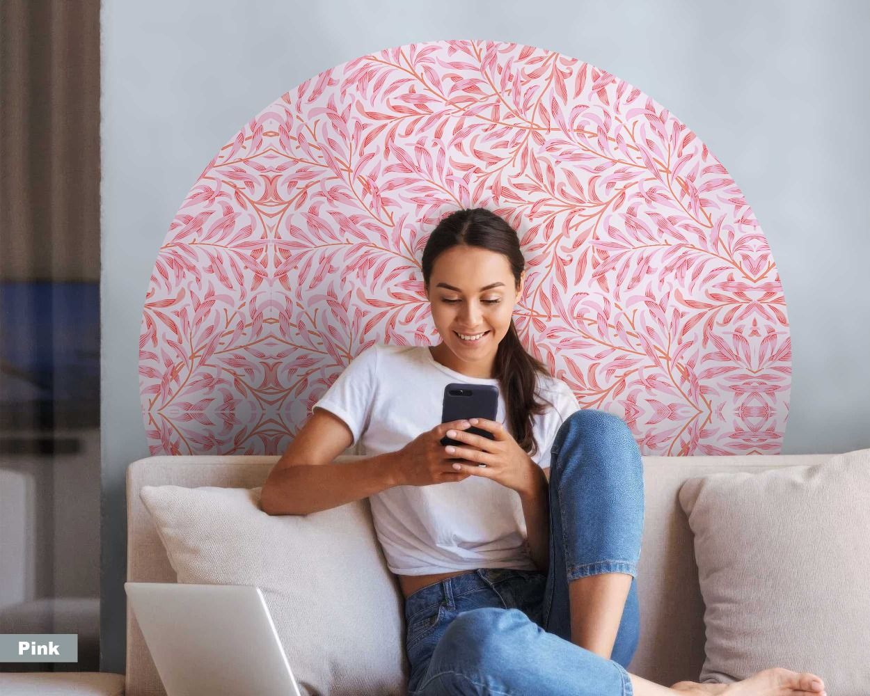 Beautiful Boho Willow Circle Wall Stickers