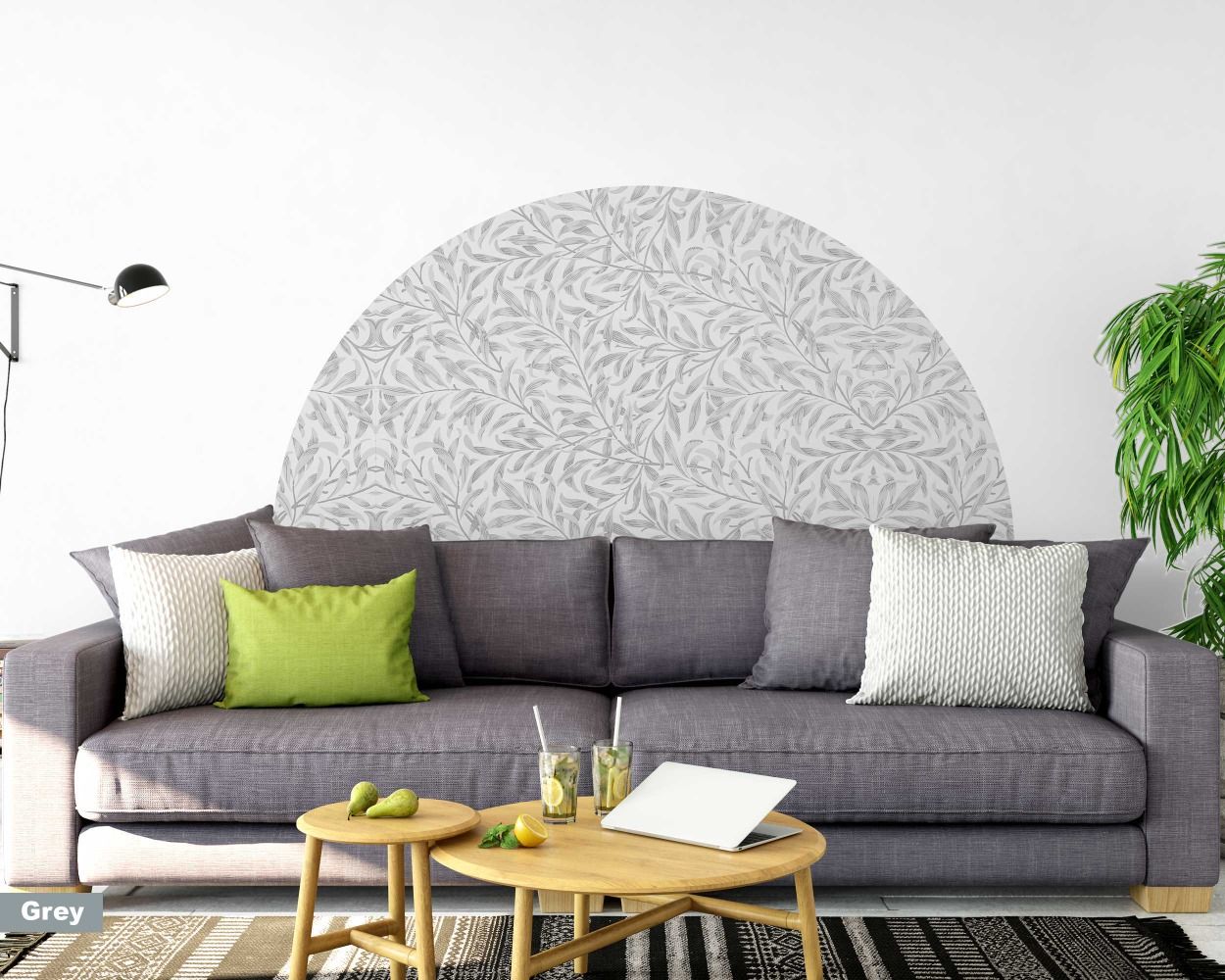 Beautiful Boho Willow Half Circle Vinyl Wall Decals