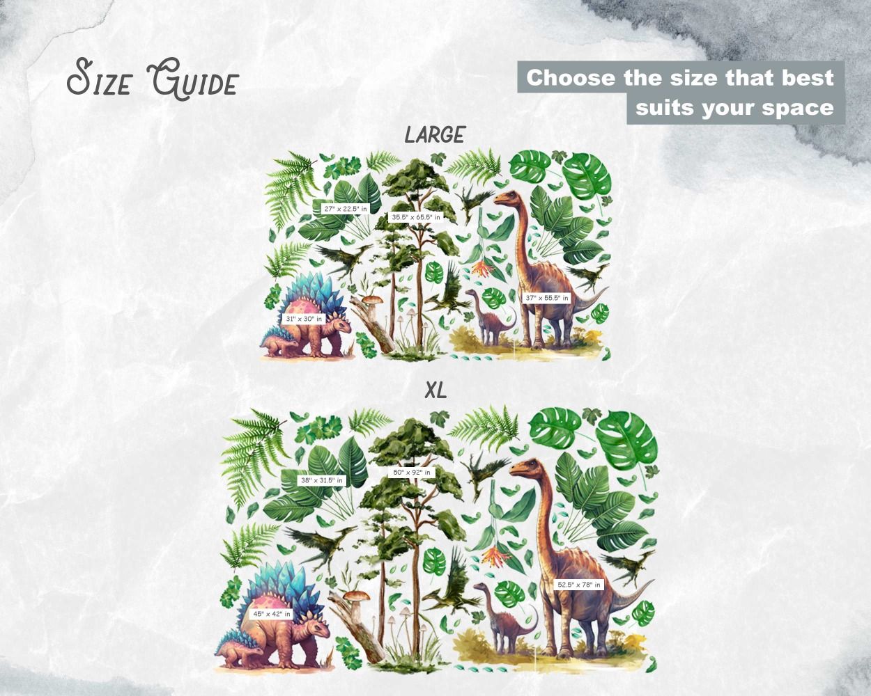 Beautiful Dinosaur Wall Decals