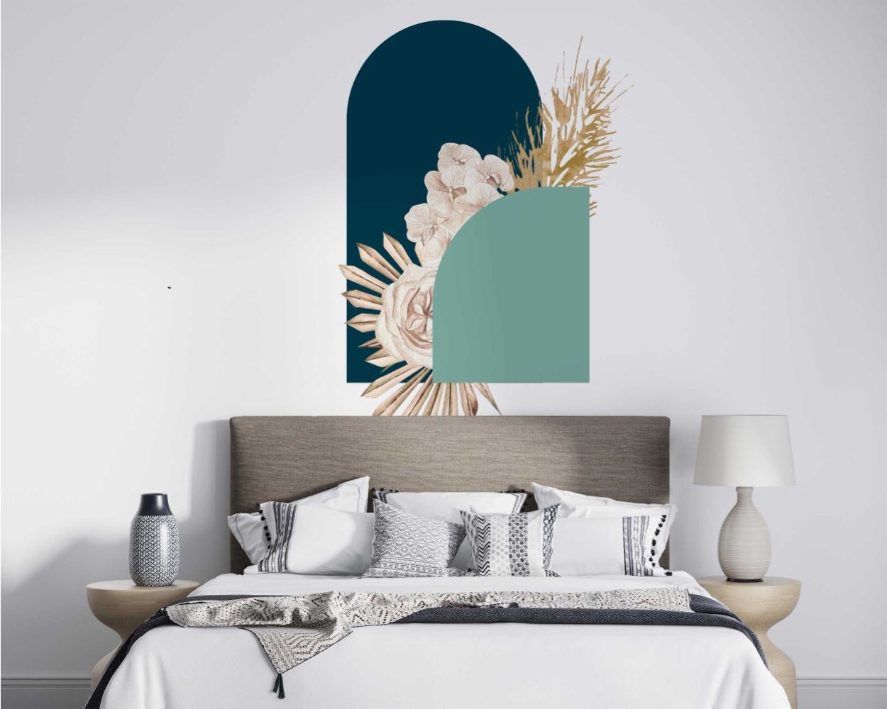 Best Beautiful Floral Arch Vinyl Wall Stickers