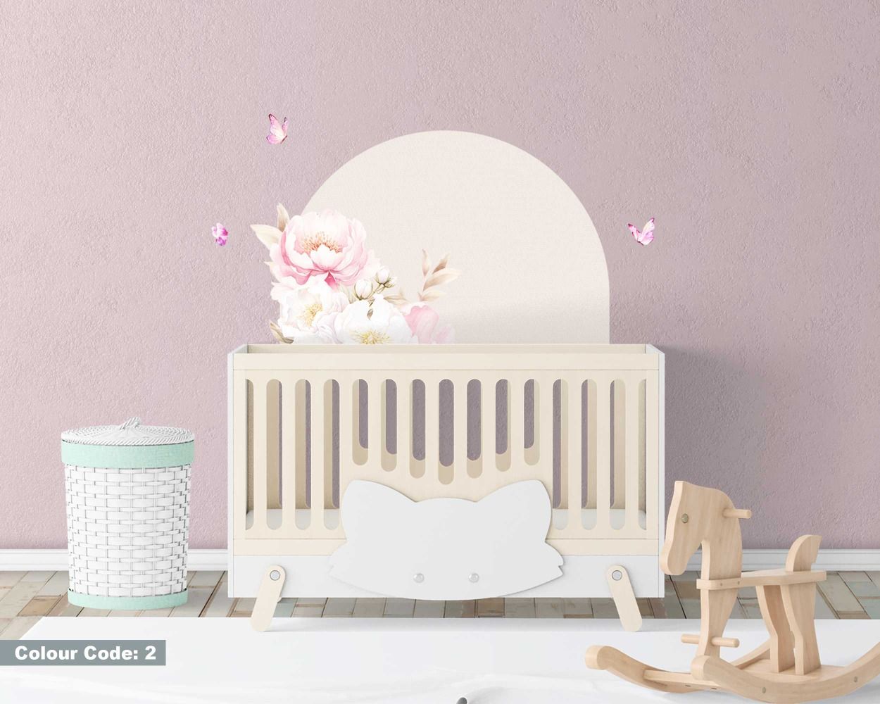 Best Colourful Floral Arch Wall Decals For Bedroom Decor 