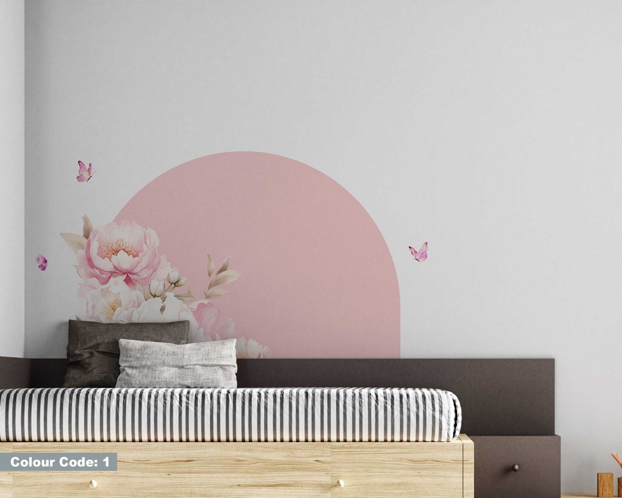Best Colourful Floral Arch Wall Stickers For Bedroom Decor 