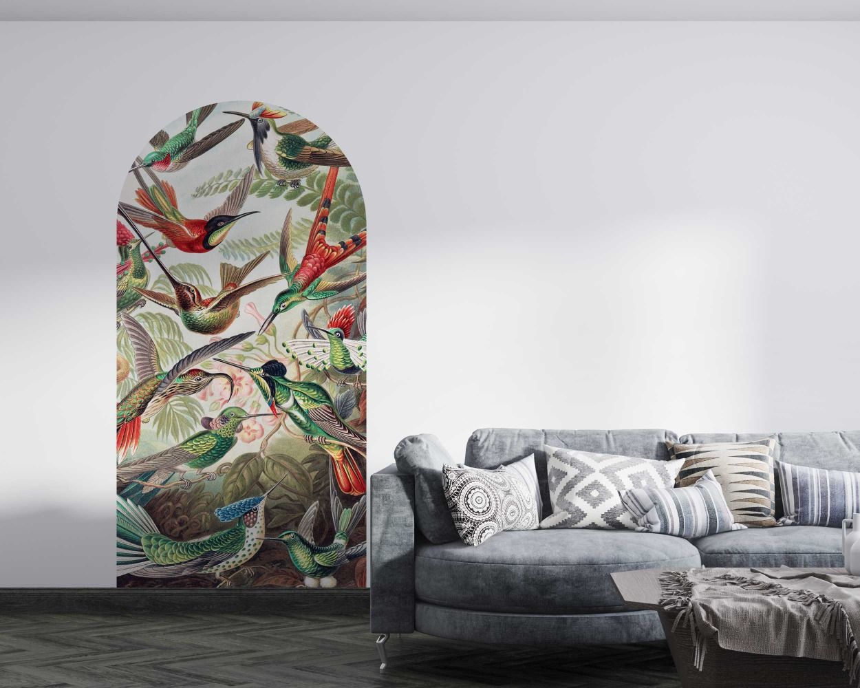 Best Beautiful Hummingbird Gathering Wall Stickers