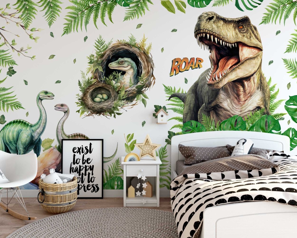 Best Beautiful Jurassic World Theme Dinosaur Wall Decals For Nursery Decor 
