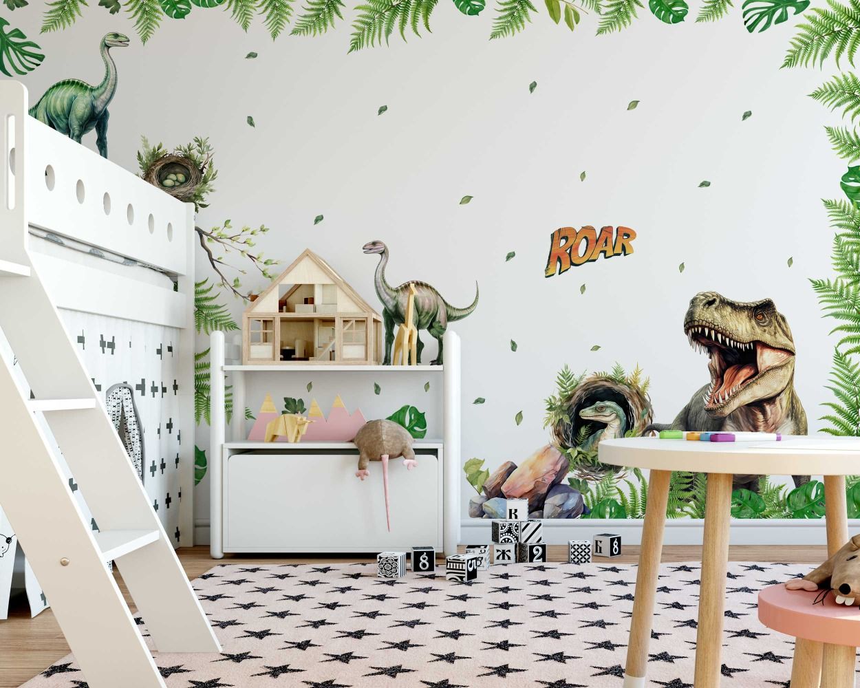 Beautiful Jurassic World Theme Dinosaur Wall Stickers