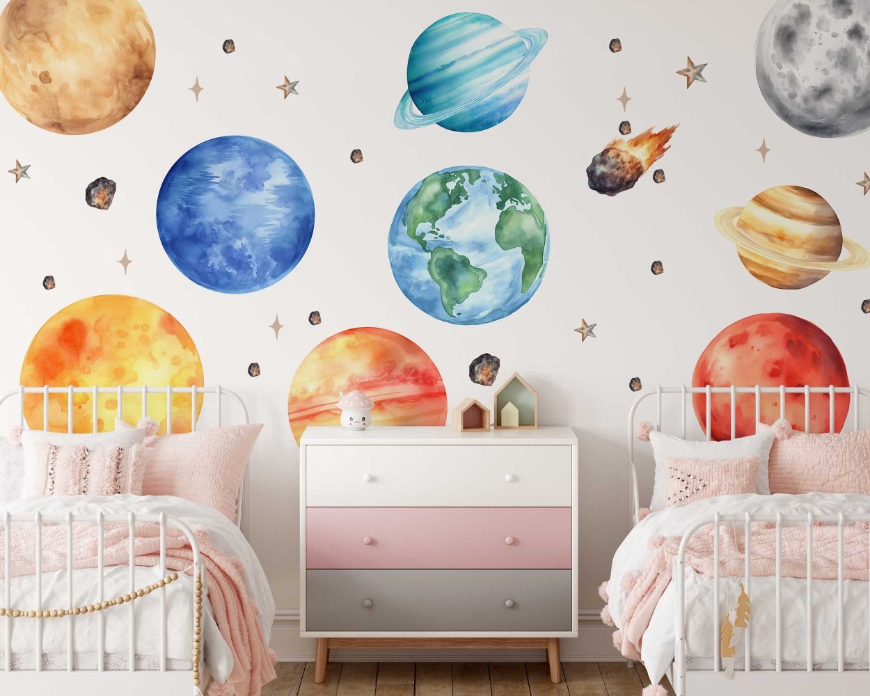 Best Beautiful Outer Space Solar System Planets Wall Decals